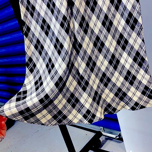 (2 for $20) Diamond Plaid pencil Dress, OOAK - Picture 5 of 7